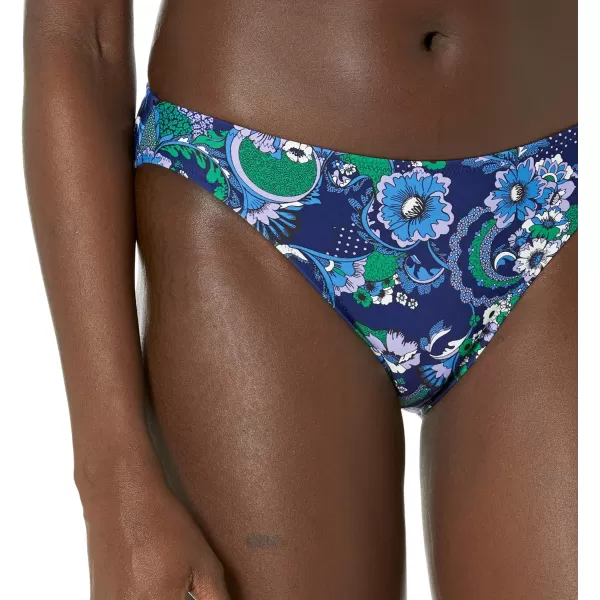 Amazon Essentials Womens Classic Bikini Swimsuit BottomDeep Blue Paisley