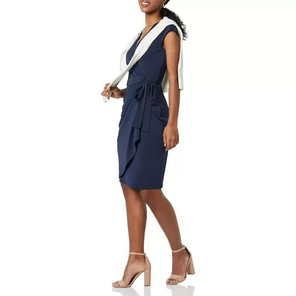 Amazon Essentials Womens Classic Cap Sleeve Wrap Dress Available in Plus SizeNavy