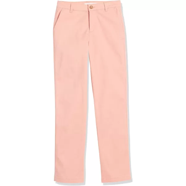 Amazon Essentials Womens Classic StraightFit Stretch Twill Chino PantCoral Pink