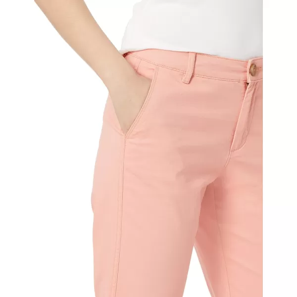 Amazon Essentials Womens Classic StraightFit Stretch Twill Chino PantCoral Pink