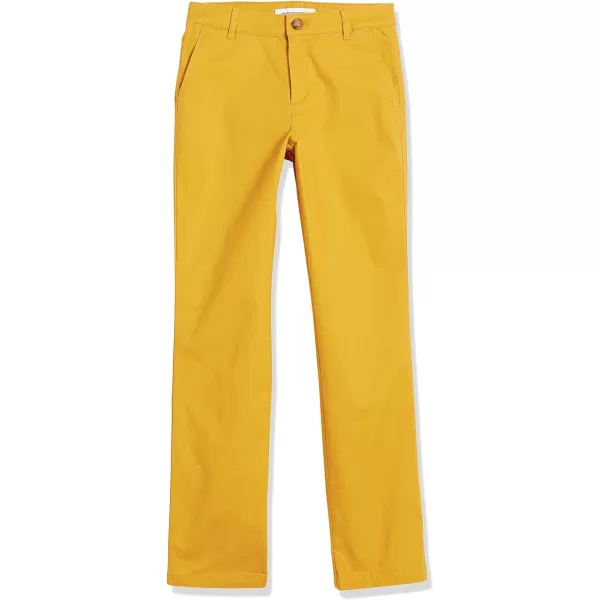 Amazon Essentials Womens Classic StraightFit Stretch Twill Chino PantDark Yellow