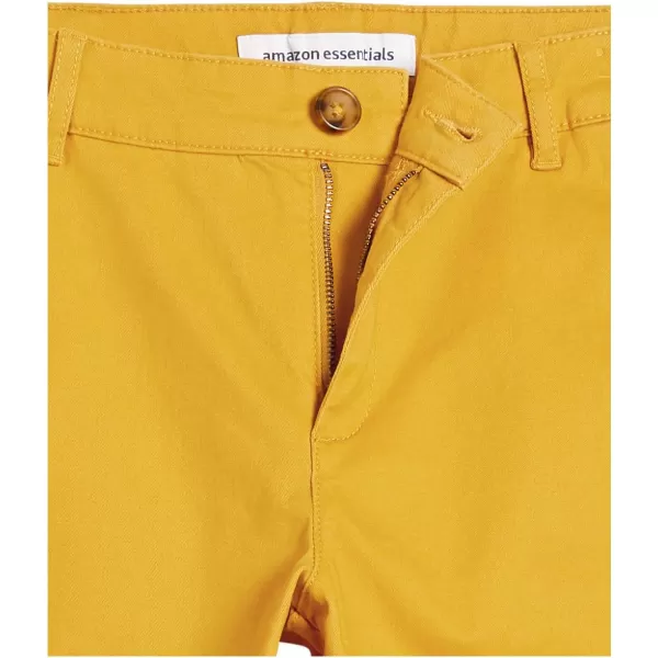 Amazon Essentials Womens Classic StraightFit Stretch Twill Chino PantDark Yellow