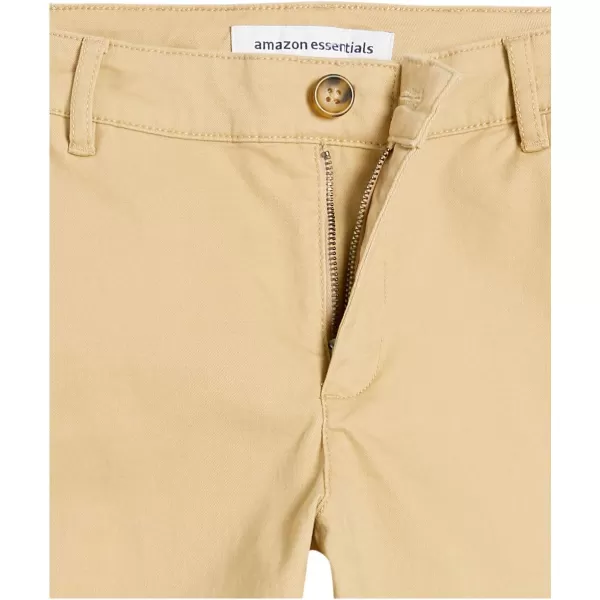 Amazon Essentials Womens Classic StraightFit Stretch Twill Chino PantKhaki Brown