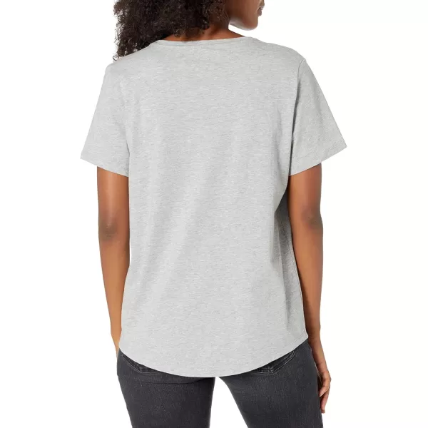 Amazon Essentials Womens ClassicFit 100 Cotton ShortSleeve Crewneck TShirt Available in Plus Size Pack of 2Charcoal HeatherLight Grey Heather