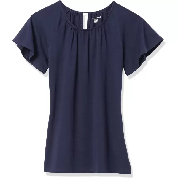Amazon Essentials Womens ClassicFit Cape Sleeve Open Crewneck TShirtNavy