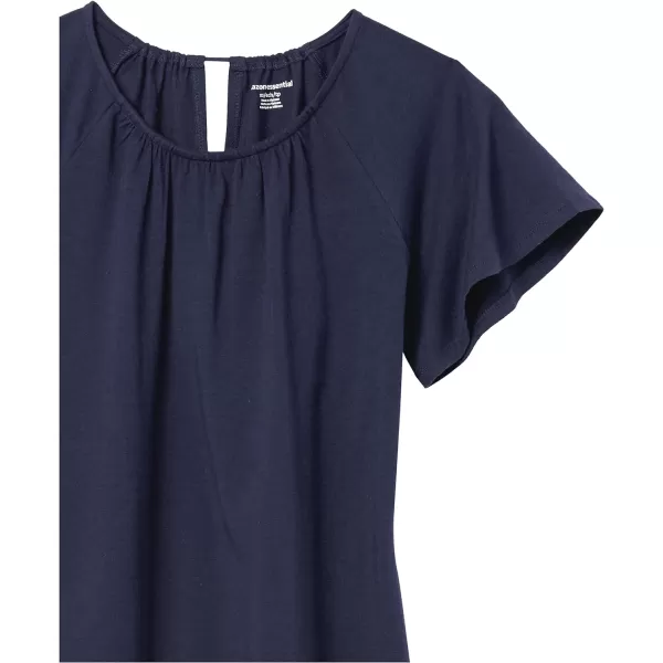 Amazon Essentials Womens ClassicFit Cape Sleeve Open Crewneck TShirtNavy