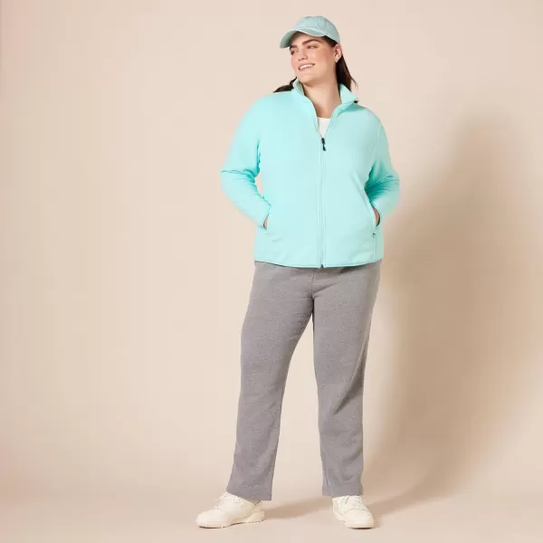 Amazon Essentials Womens ClassicFit FullZip Polar Soft Fleece Jacket Available in Plus SizePolyester Aqua Blue