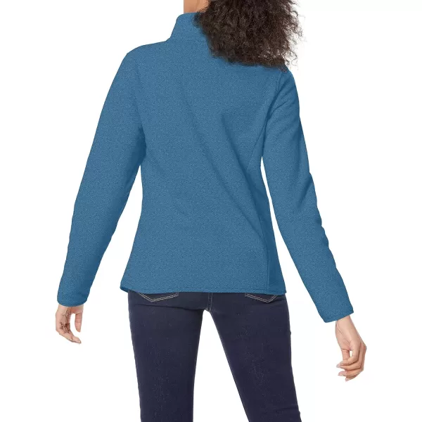 Amazon Essentials Womens ClassicFit FullZip Polar Soft Fleece Jacket Available in Plus SizePolyester Blue Heather