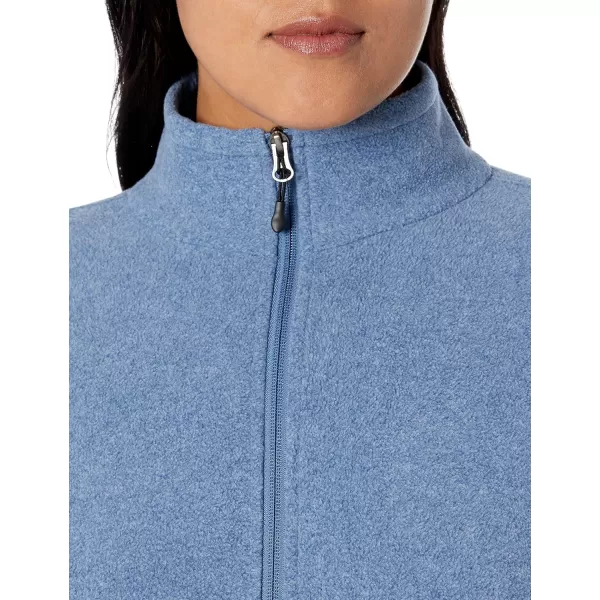 Amazon Essentials Womens ClassicFit FullZip Polar Soft Fleece Jacket Available in Plus SizePolyester Blue Heather