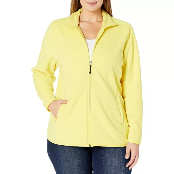 Amazon Essentials Womens ClassicFit FullZip Polar Soft Fleece Jacket Available in Plus SizePolyester Bright Yellow