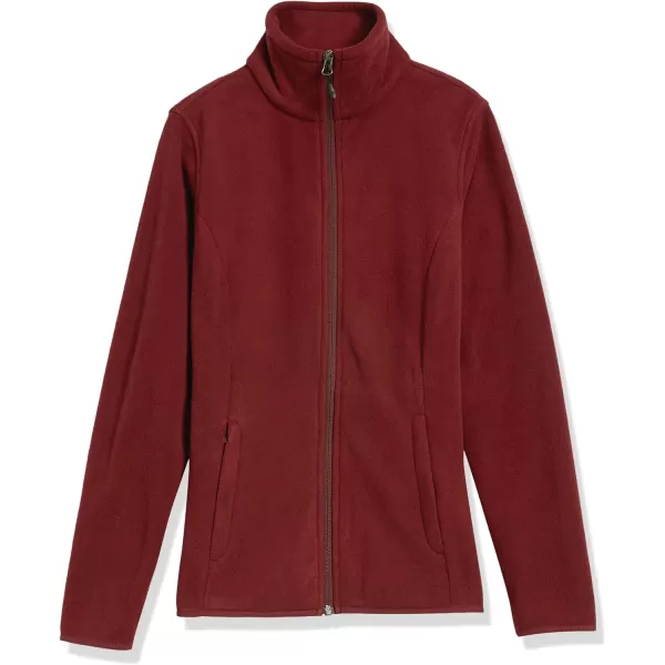 Amazon Essentials Womens ClassicFit FullZip Polar Soft Fleece Jacket Available in Plus SizePolyester Burgundy