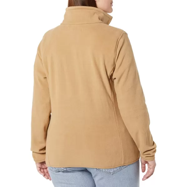 Amazon Essentials Womens ClassicFit FullZip Polar Soft Fleece Jacket Available in Plus SizePolyester Camel