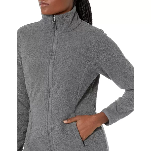 Amazon Essentials Womens ClassicFit FullZip Polar Soft Fleece Jacket Available in Plus SizePolyester Charcoal Heather