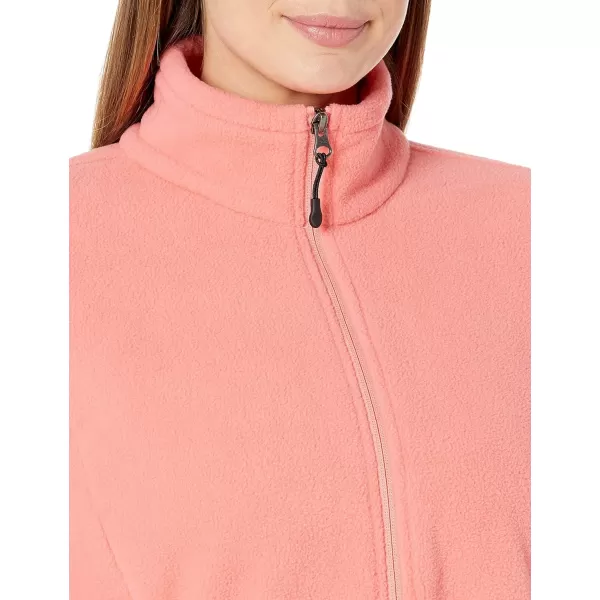 Amazon Essentials Womens ClassicFit FullZip Polar Soft Fleece Jacket Available in Plus SizePolyester Coral Pink