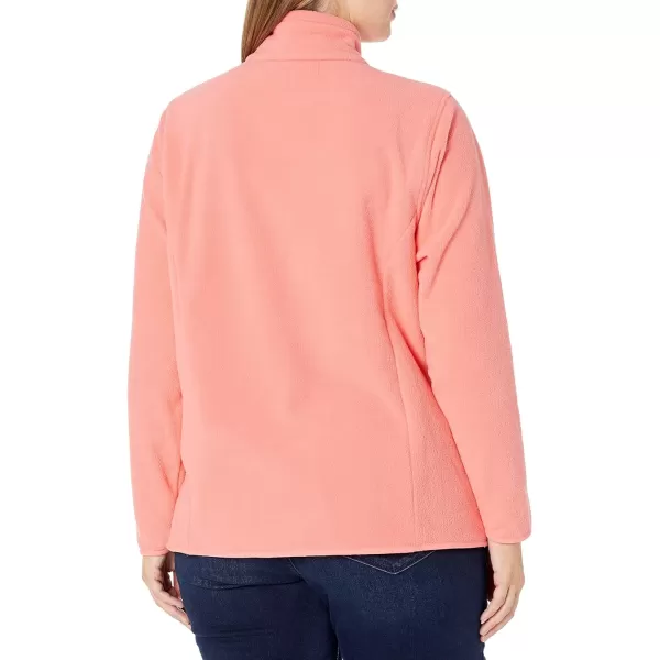 Amazon Essentials Womens ClassicFit FullZip Polar Soft Fleece Jacket Available in Plus SizePolyester Coral Pink