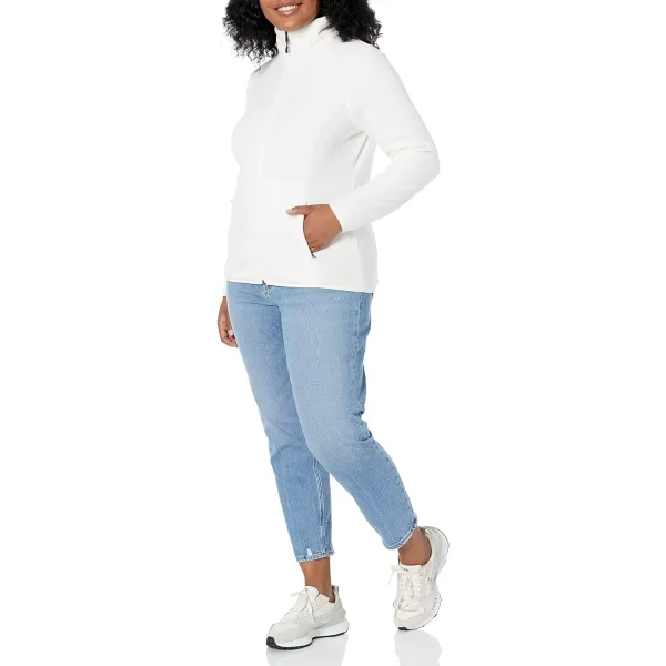 Amazon Essentials Womens ClassicFit FullZip Polar Soft Fleece Jacket Available in Plus SizePolyester Ivory