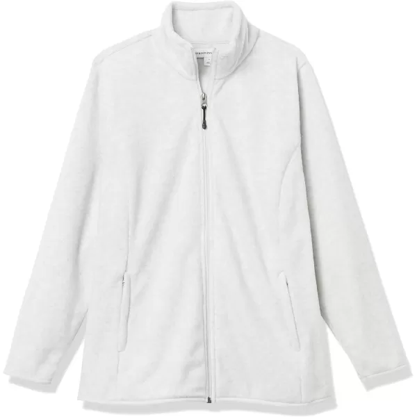 Amazon Essentials Womens ClassicFit FullZip Polar Soft Fleece Jacket Available in Plus SizePolyester Light Grey Heather