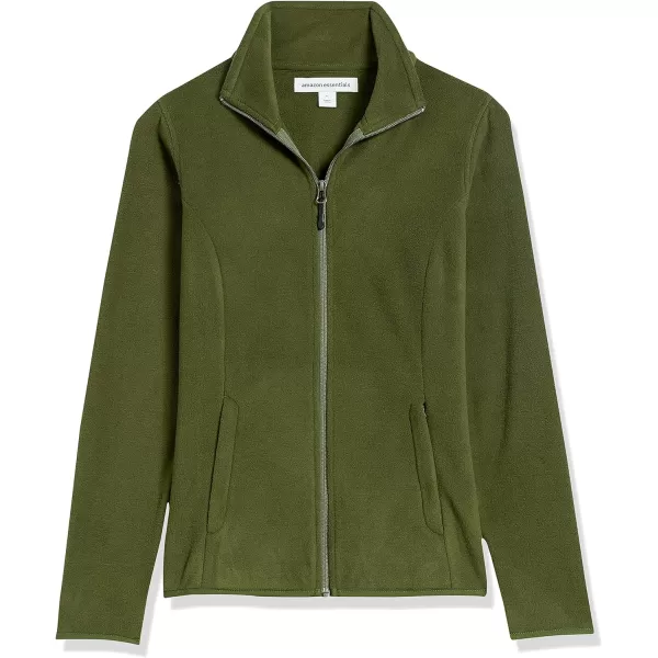 Amazon Essentials Womens ClassicFit FullZip Polar Soft Fleece Jacket Available in Plus SizePolyester Olive