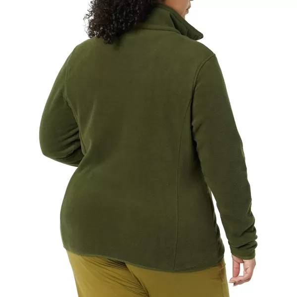 Amazon Essentials Womens ClassicFit FullZip Polar Soft Fleece Jacket Available in Plus SizePolyester Olive