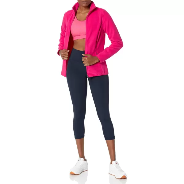 Amazon Essentials Womens ClassicFit FullZip Polar Soft Fleece Jacket Available in Plus SizePolyester Pink