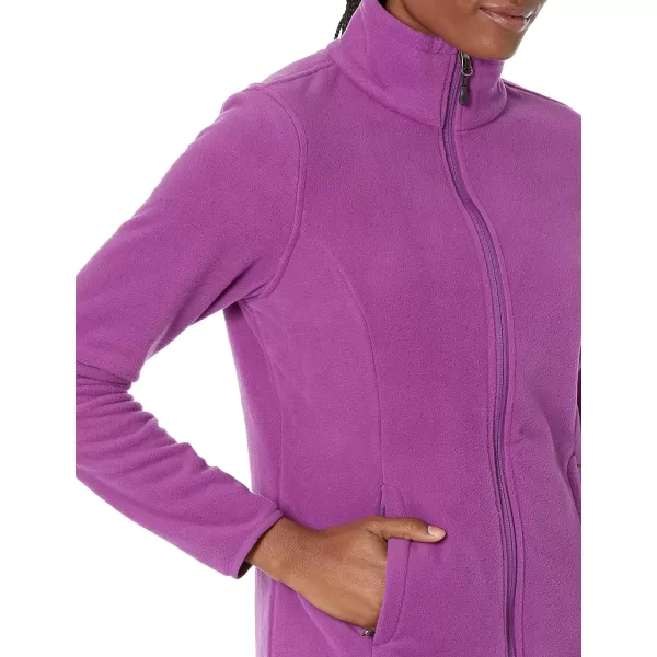 Amazon Essentials Womens ClassicFit FullZip Polar Soft Fleece Jacket Available in Plus SizePolyester Purple