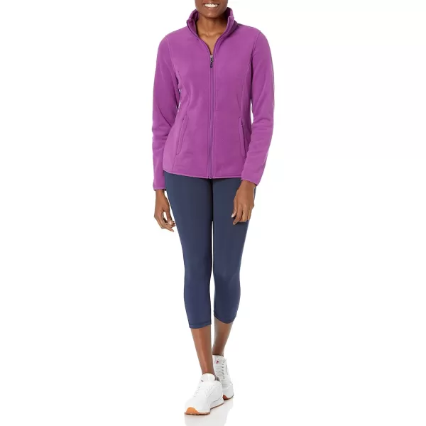 Amazon Essentials Womens ClassicFit FullZip Polar Soft Fleece Jacket Available in Plus SizePolyester Purple