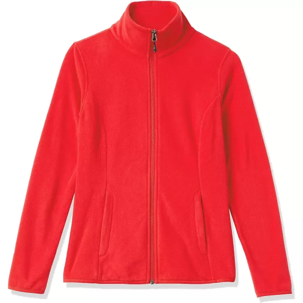 Amazon Essentials Womens ClassicFit FullZip Polar Soft Fleece Jacket Available in Plus SizePolyester Red