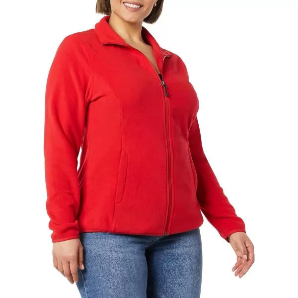 Amazon Essentials Womens ClassicFit FullZip Polar Soft Fleece Jacket Available in Plus SizePolyester Red