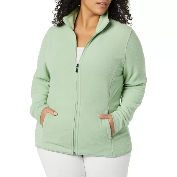 Amazon Essentials Womens ClassicFit FullZip Polar Soft Fleece Jacket Available in Plus SizePolyester Sage Green