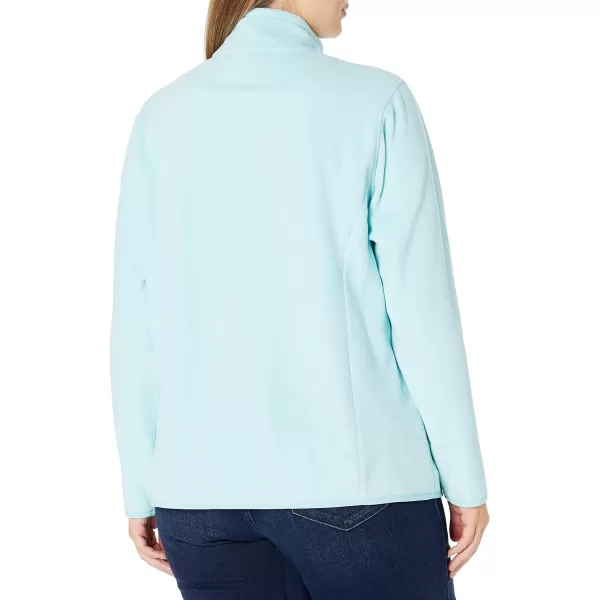 Amazon Essentials Womens ClassicFit FullZip Polar Soft Fleece Jacket Available in Plus SizeRecycled Polyester Aqua Blue