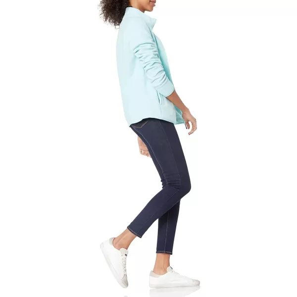Amazon Essentials Womens ClassicFit FullZip Polar Soft Fleece Jacket Available in Plus SizeRecycled Polyester Aqua Blue