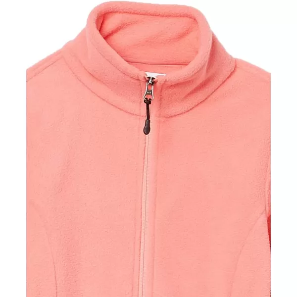 Amazon Essentials Womens ClassicFit FullZip Polar Soft Fleece Jacket Available in Plus SizeRecycled Polyester Coral Pink