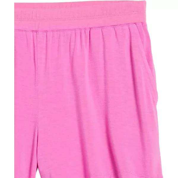 Amazon Essentials Womens ClassicFit Knit PullOn ShortBright Pink