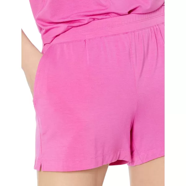 Amazon Essentials Womens ClassicFit Knit PullOn ShortBright Pink