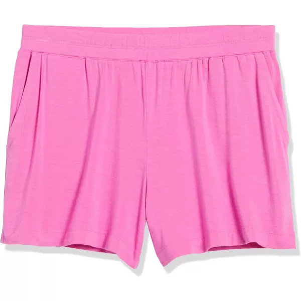 Amazon Essentials Womens ClassicFit Knit PullOn ShortBright Pink