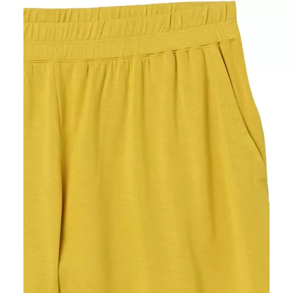 Amazon Essentials Womens ClassicFit Knit PullOn ShortDark Yellow