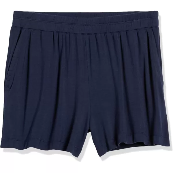 Amazon Essentials Womens ClassicFit Knit PullOn ShortNavy