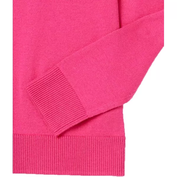 Amazon Essentials Womens ClassicFit Lightweight LongSleeve Turtleneck Sweater Available in Plus SizeBright Pink