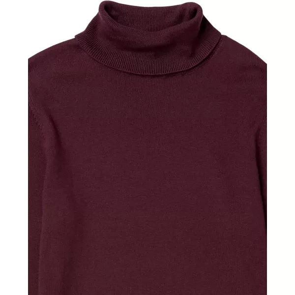 Amazon Essentials Womens ClassicFit Lightweight LongSleeve Turtleneck Sweater Available in Plus SizeBurgundy