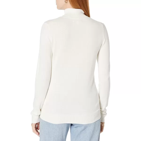 Amazon Essentials Womens ClassicFit Lightweight LongSleeve Turtleneck Sweater Available in Plus SizeIvory