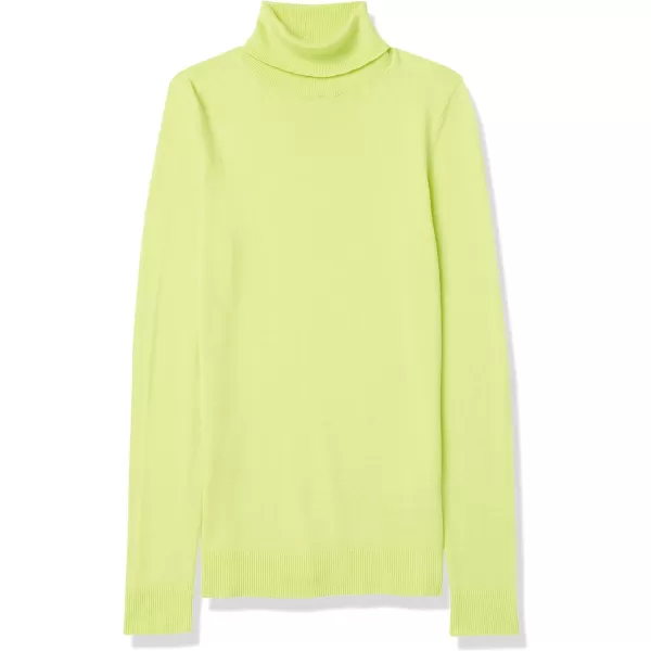 Amazon Essentials Womens ClassicFit Lightweight LongSleeve Turtleneck Sweater Available in Plus SizeLime Green