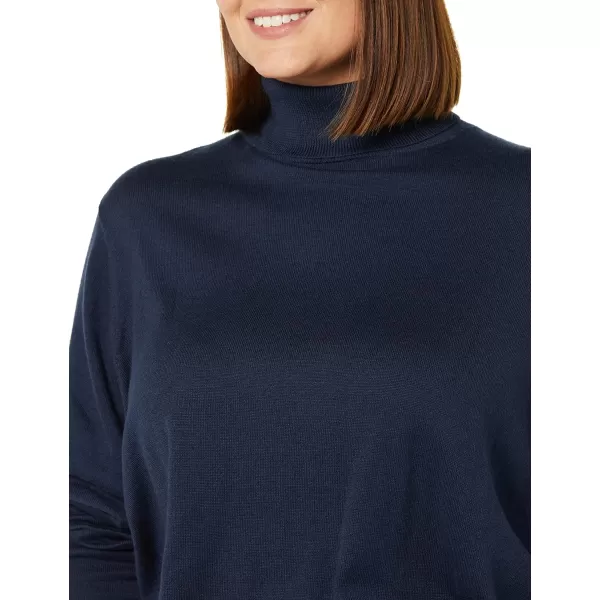 Amazon Essentials Womens ClassicFit Lightweight LongSleeve Turtleneck Sweater Available in Plus SizeNavy