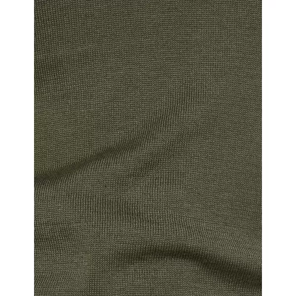 Amazon Essentials Womens ClassicFit Lightweight LongSleeve VNeck Sweater Available in Plus SizeDark Olive Heather