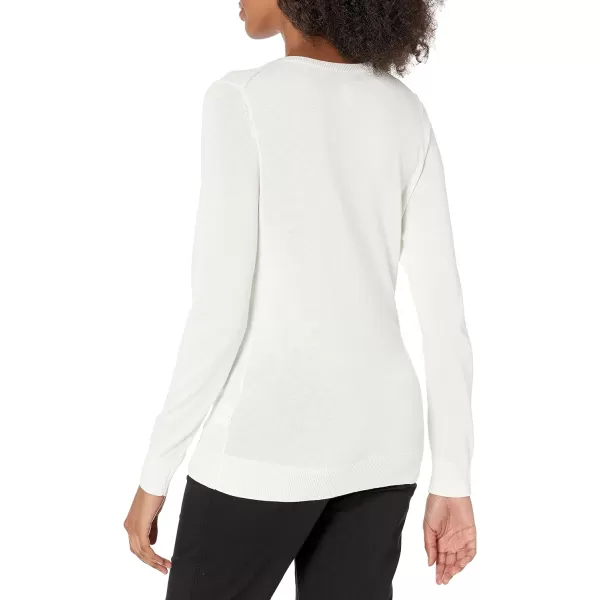 Amazon Essentials Womens ClassicFit Lightweight LongSleeve VNeck Sweater Available in Plus SizeIvory