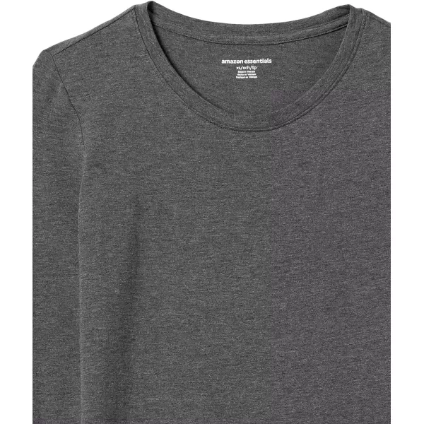 Amazon Essentials Womens ClassicFit LongSleeve Crewneck TShirt Available in Plus SizeCharcoal Heather