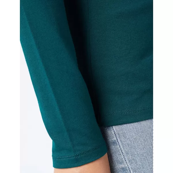 Amazon Essentials Womens ClassicFit LongSleeve Crewneck TShirt Available in Plus SizeDark Green