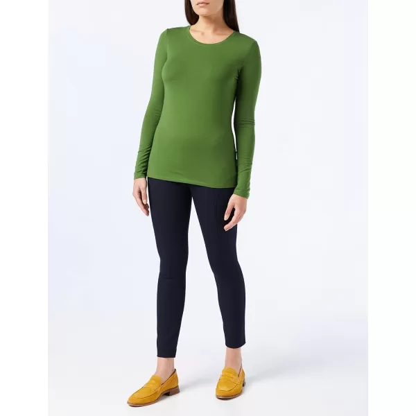 Amazon Essentials Womens ClassicFit LongSleeve Crewneck TShirt Available in Plus SizeGreen