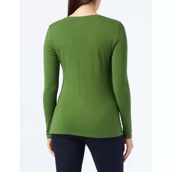 Amazon Essentials Womens ClassicFit LongSleeve Crewneck TShirt Available in Plus SizeGreen