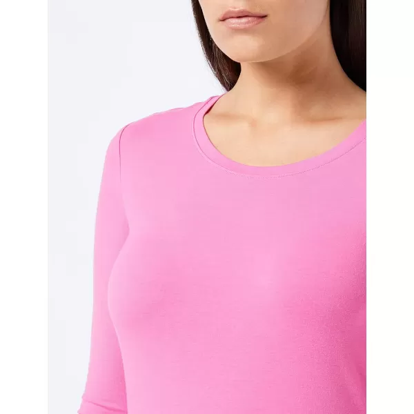 Amazon Essentials Womens ClassicFit LongSleeve Crewneck TShirt Available in Plus SizePink