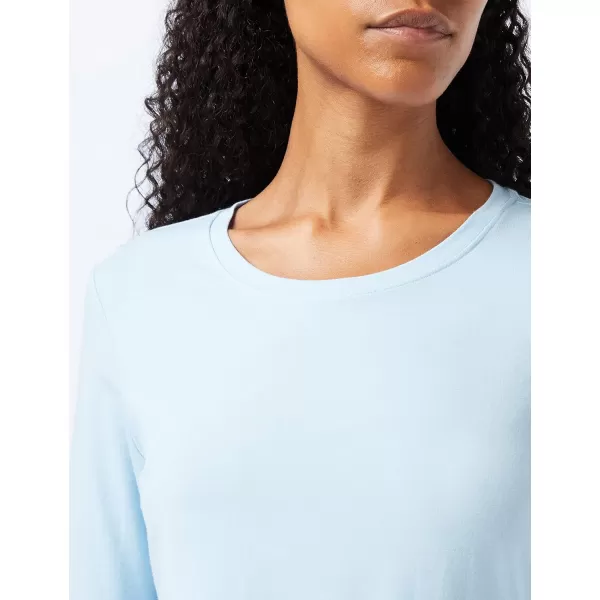 Amazon Essentials Womens ClassicFit LongSleeve Crewneck TShirt Available in Plus SizeSky Blue